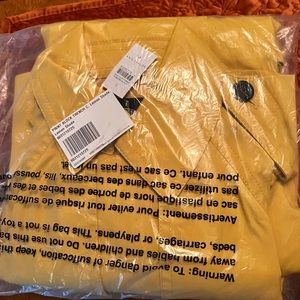 Ann Taylor Lemon Trench Coat size Small Brand New